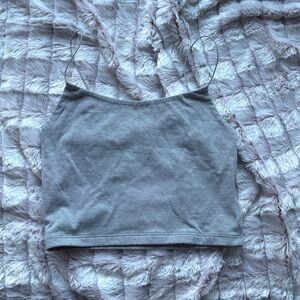 Target Gray Spaghetti Strap Tank Top